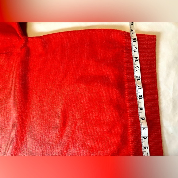 brand: H&M, knitted sweater, orange color, size: S - Picture 6 of 13